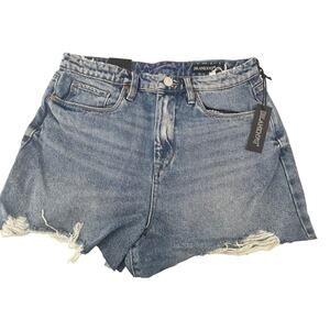 Blank NYC Shorts Size 30 New Medium Wash Cut Off High Rise 100% Cotton